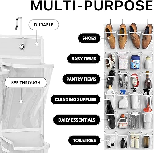 Vista 20 de Simple Houseware - Organizador para colgar en la puerta Marrón