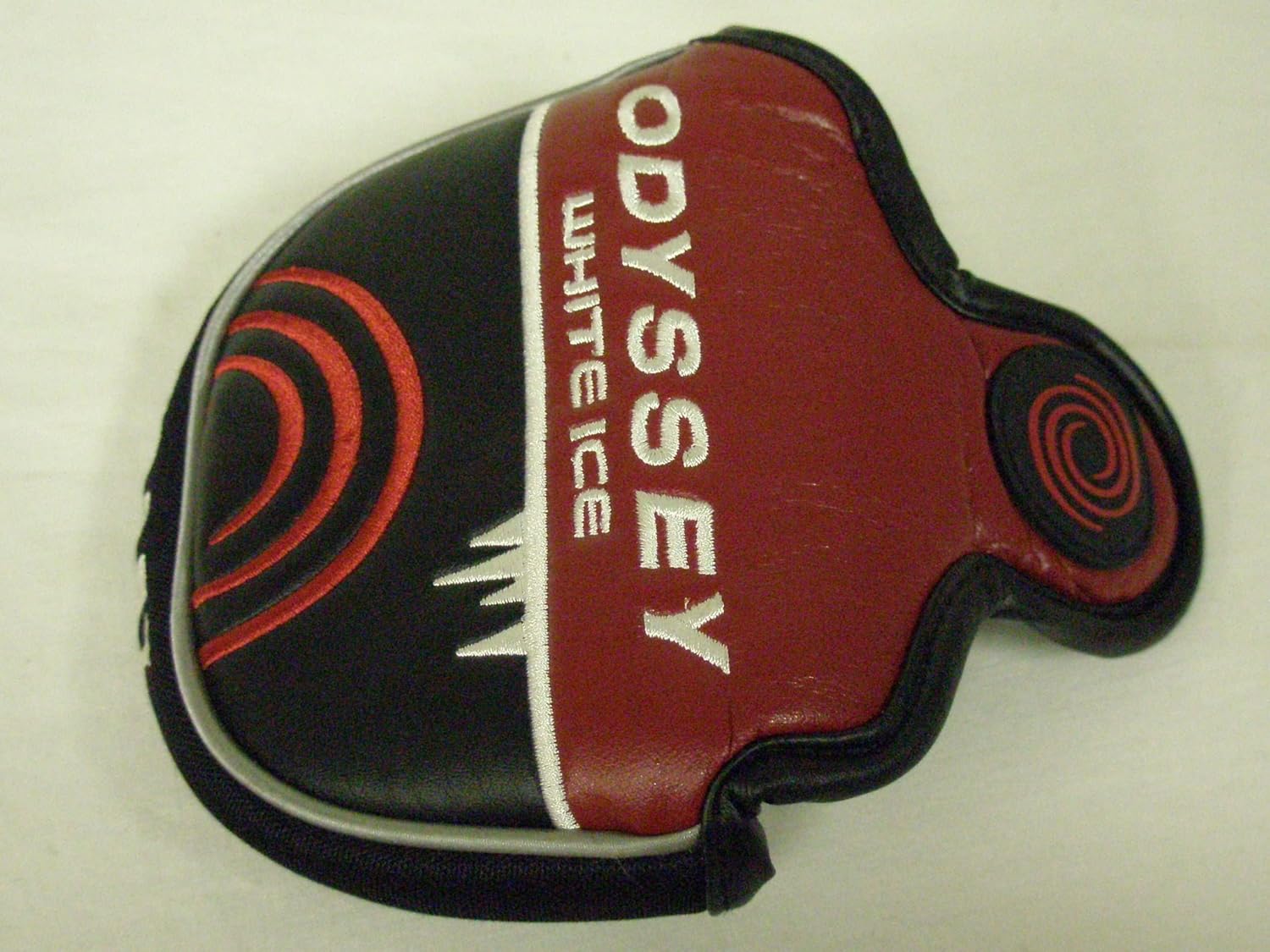 Odyssey White Ice Putter Headcover (Black/Red, Small