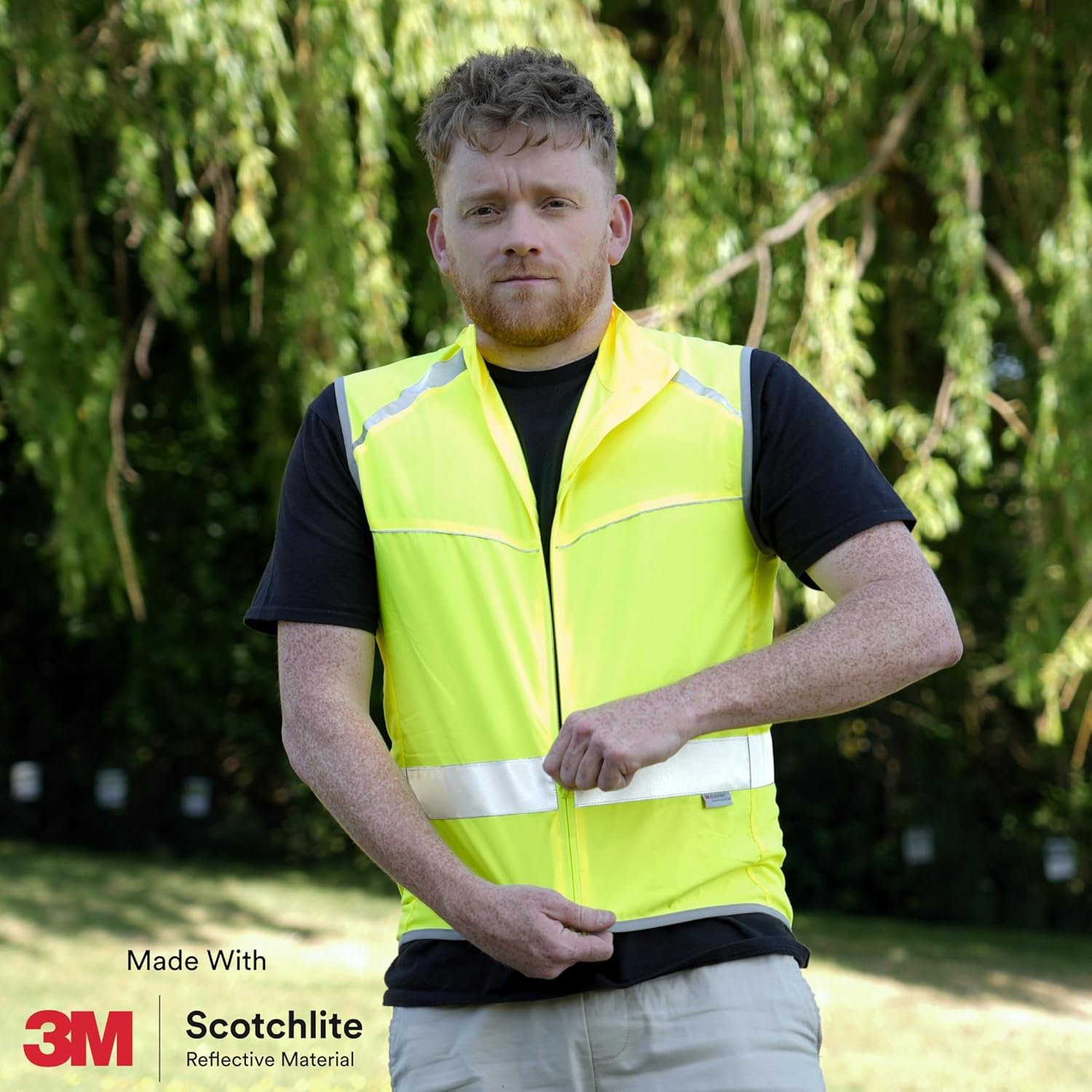 Salzmann High Visibility Cycling Vest | Reflective Cycling Gilet | Made with 3M Scotchlite - Image 4