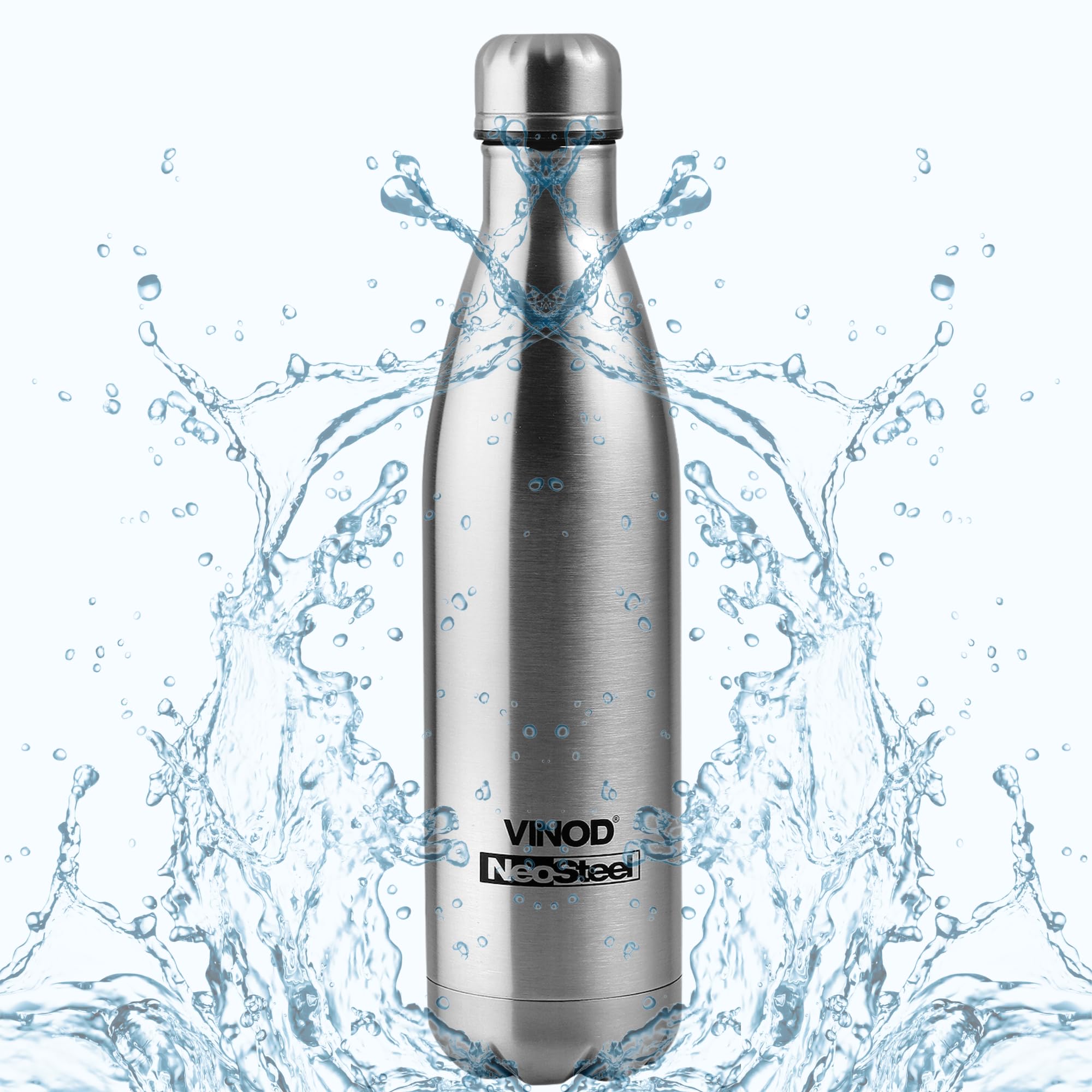 Vinod Classic Vacuum Insulated Stainless Steel Water Bottle - 1000 ml | Copper Coating | Hot and Cold | Thermosteel Bottle 1 Litre | for School, College, Office | 1 Year Warranty (B07VFVSPMY) Amazon Price History, Amazon Price Tracker