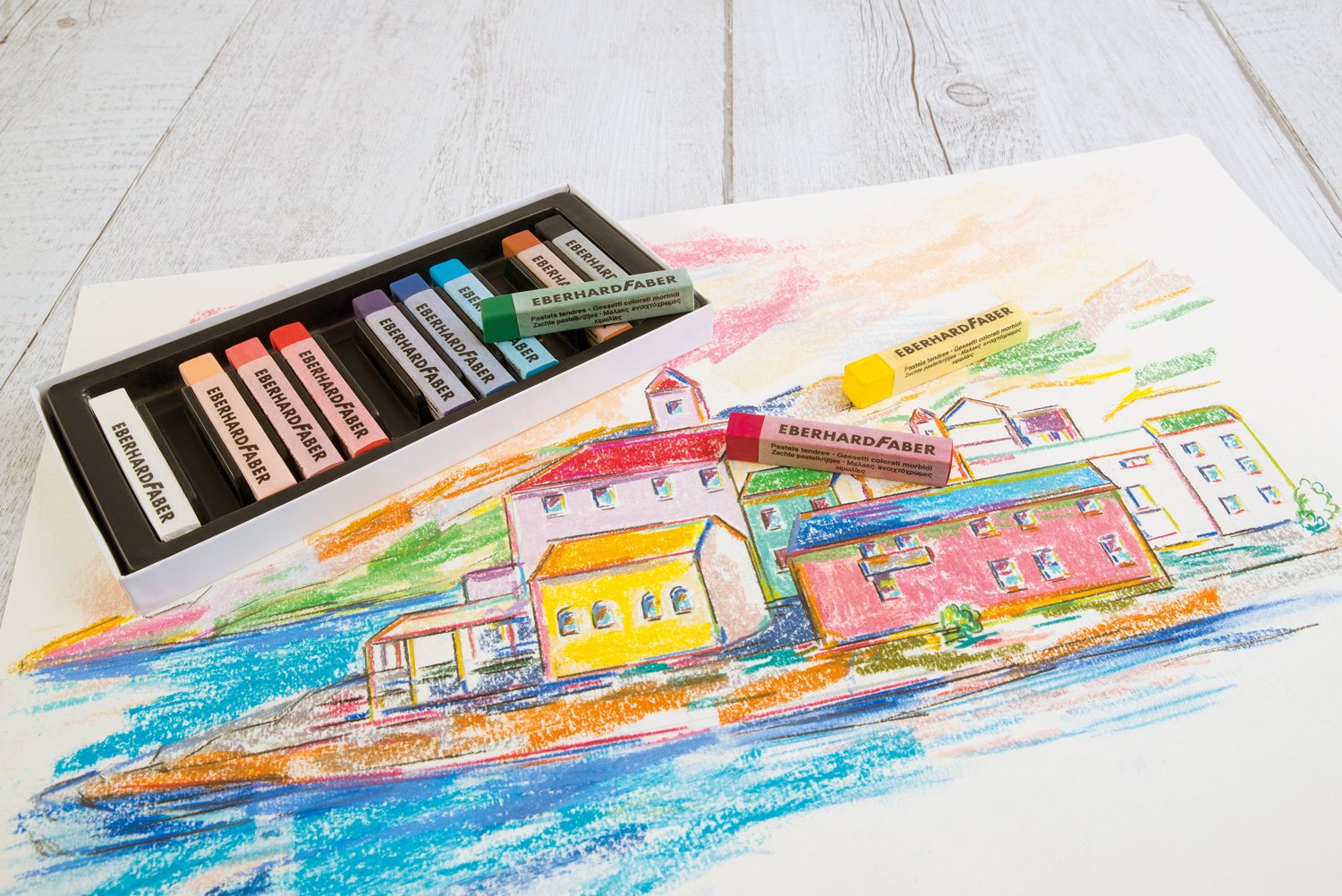 Pastelli A Olio Eberhard Faber - Set Da 24 Colori Professionali Per Artisti - Foto 9