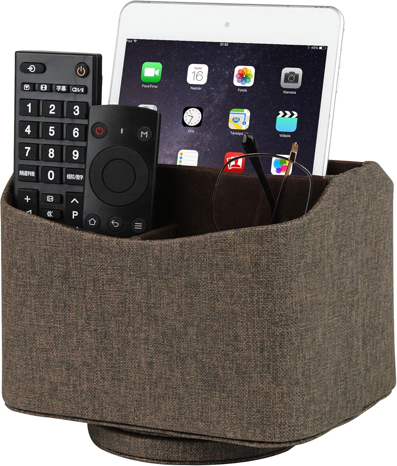 HofferRuffer Spinning Remote Control Holder, Remote Controller Holder