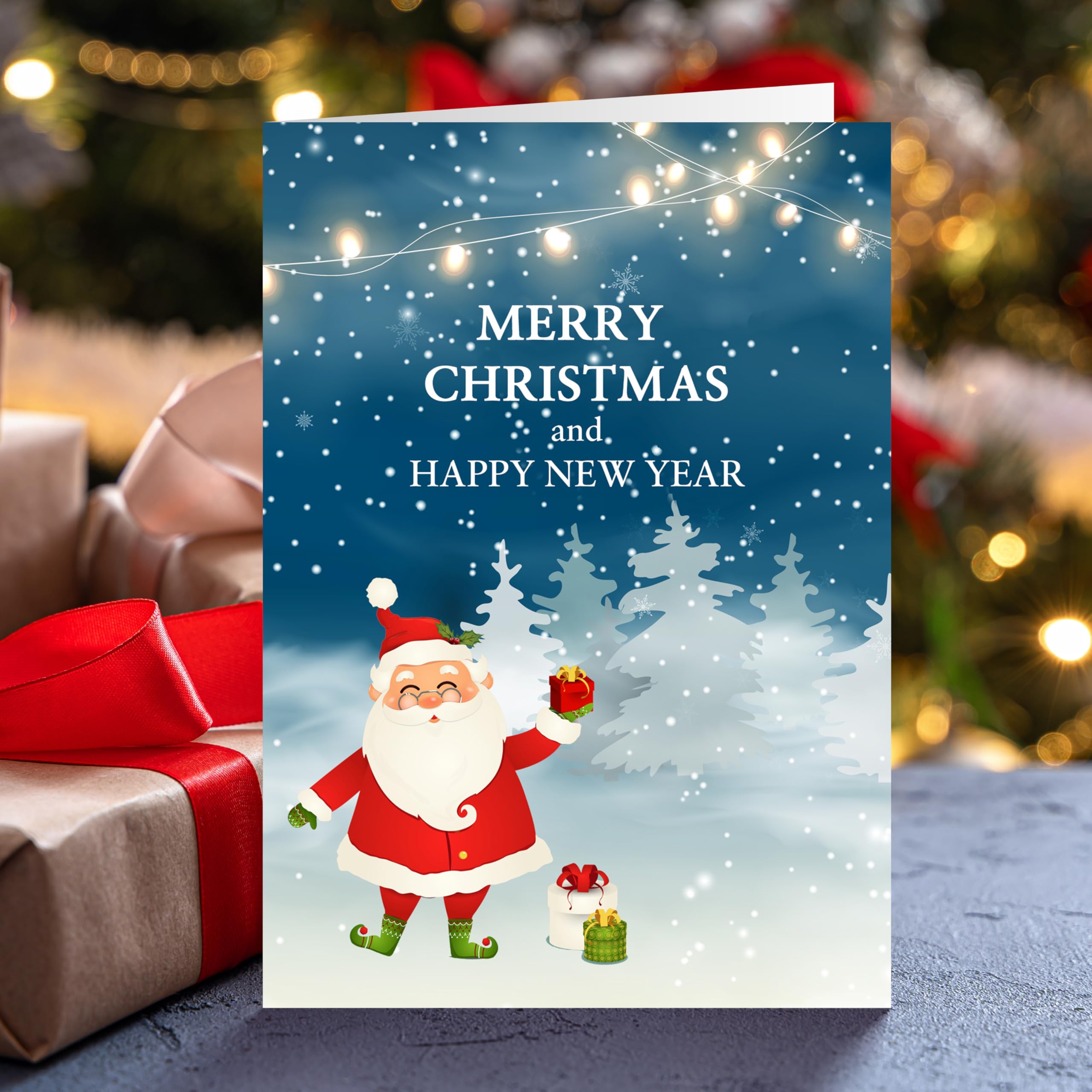 Weihnachtskarten Mit Weihnachtsmann & Freunden – 30 Stück In Box, 6 Designs, Für Freunde & Familie 2024