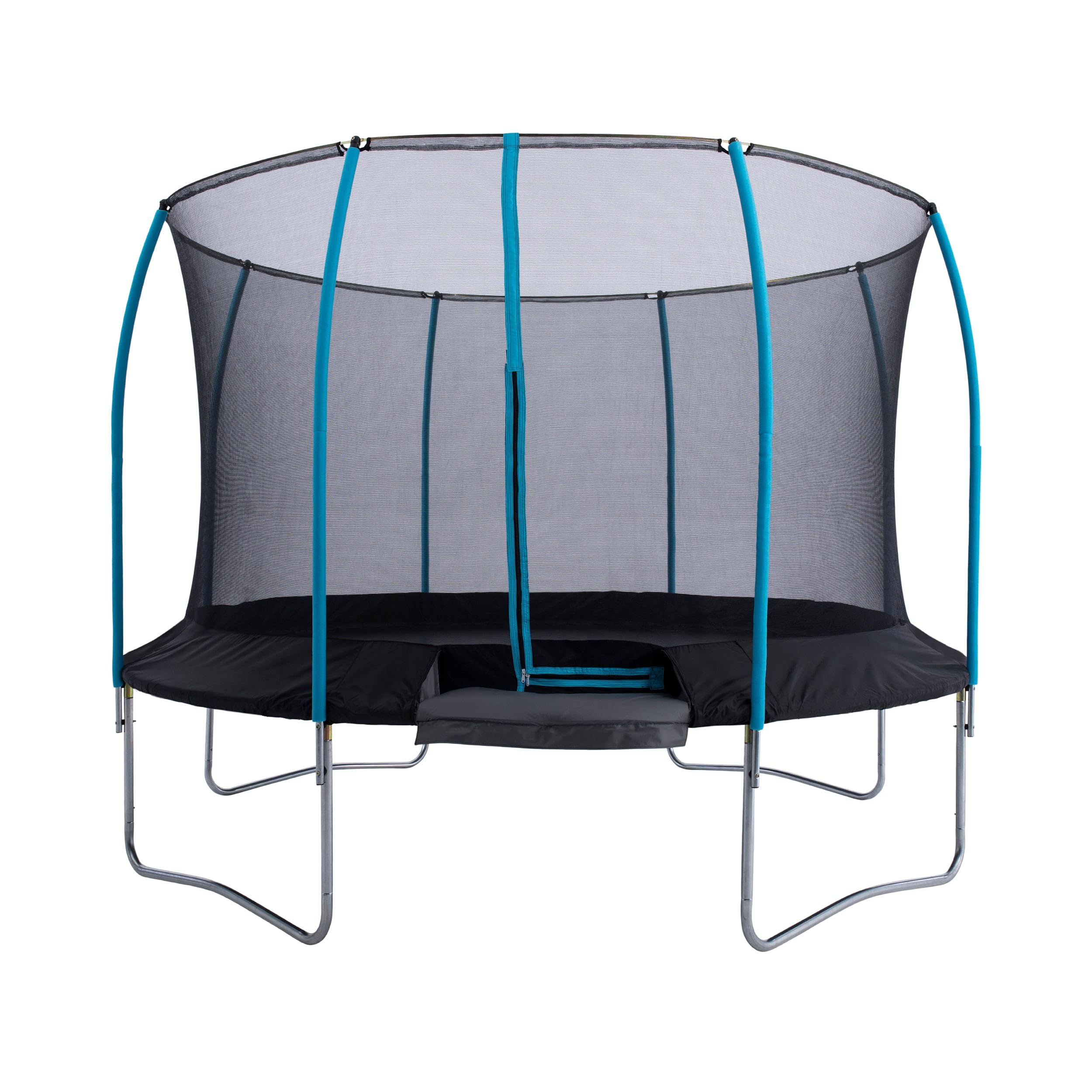 TPToys Challenger 10ft Trampoline - With A Secure Enclosure And Protective Quality Frame Padding. Rigid Ring Design, Strong Springs, Galvanised Steel Frame. Outdoor Jumping Mat For Kids - 6 Years+