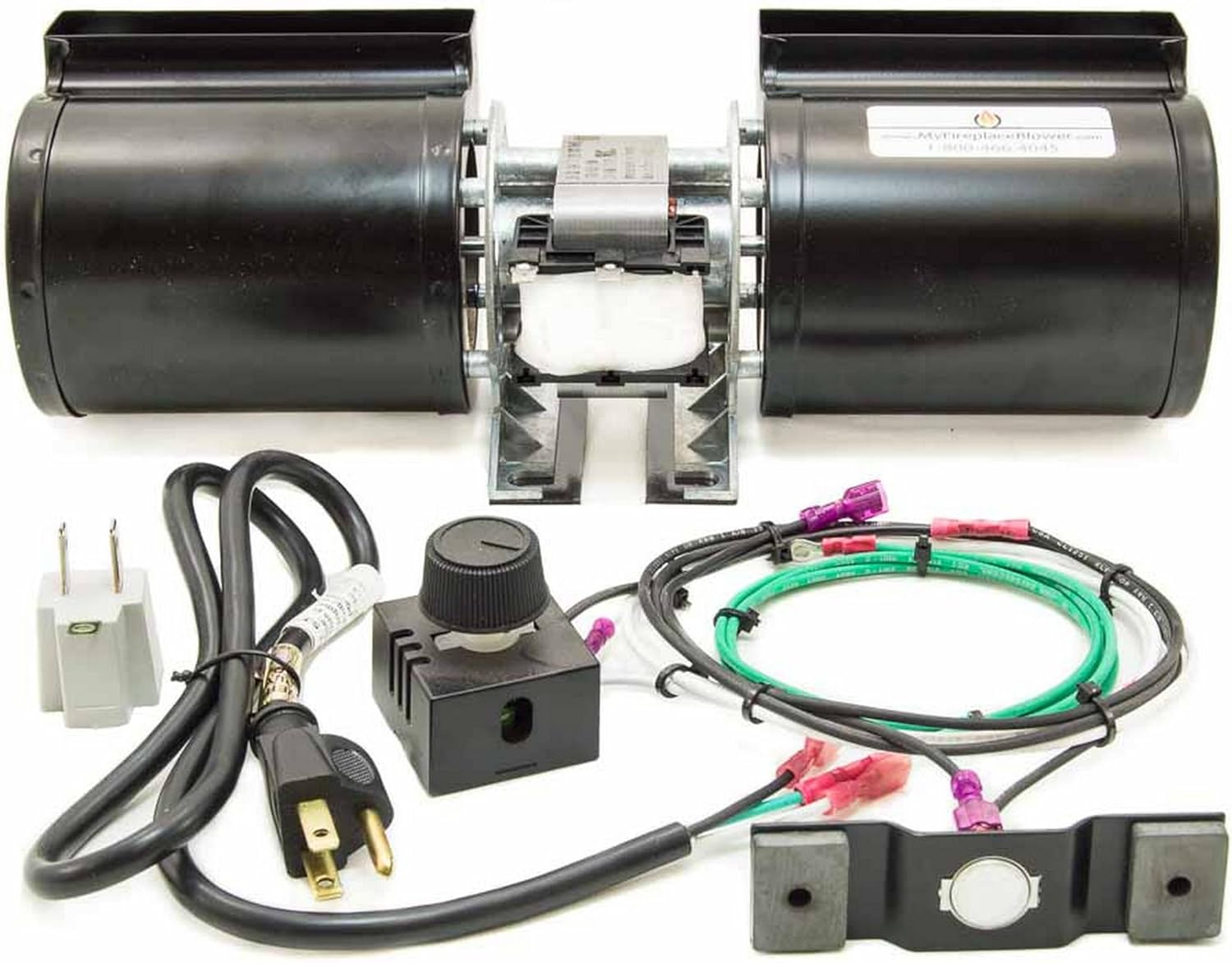 GFK-160A Fireplace Blower Kit components