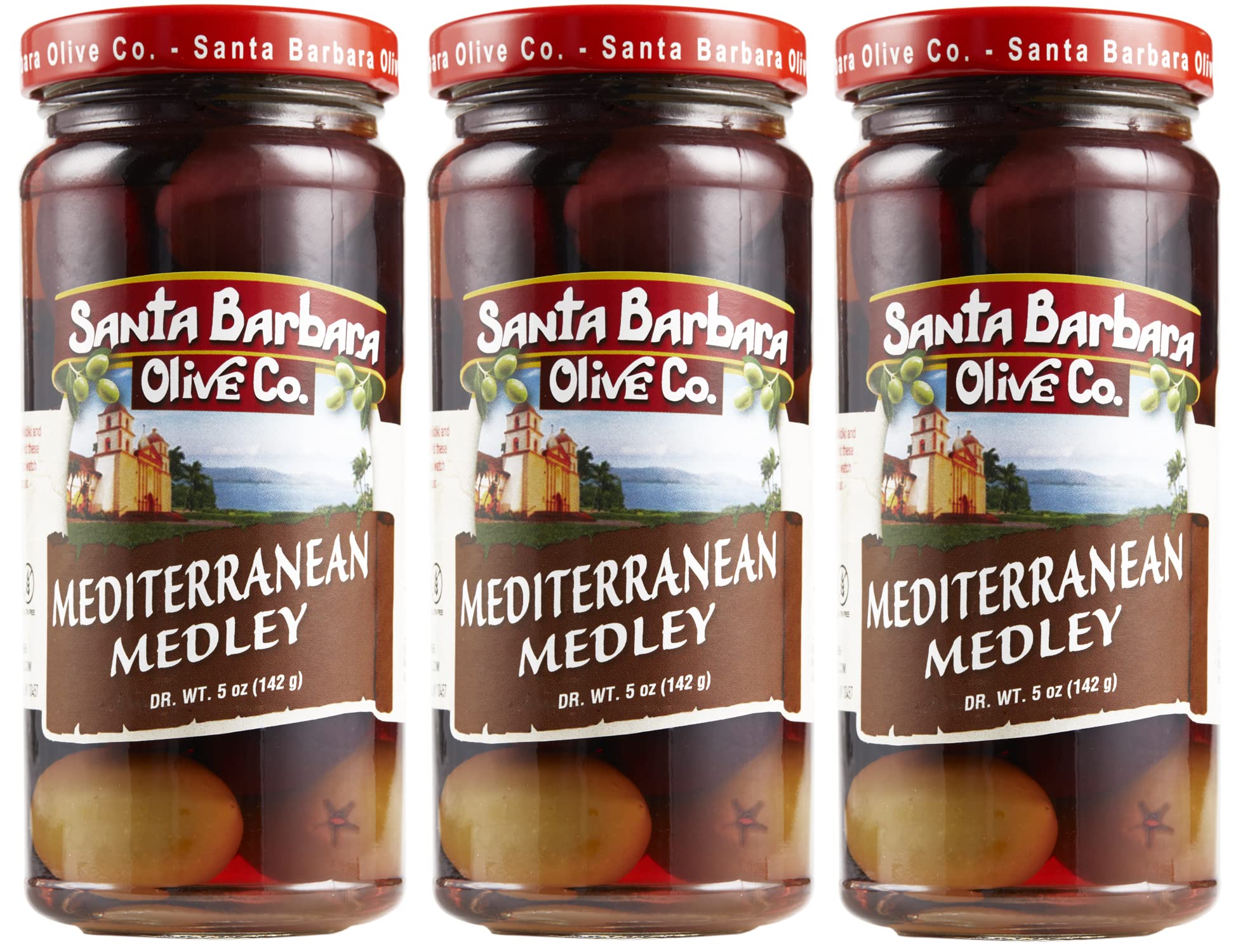 Santa Barbara 3pk Mediterranean Medley Olives 5oz