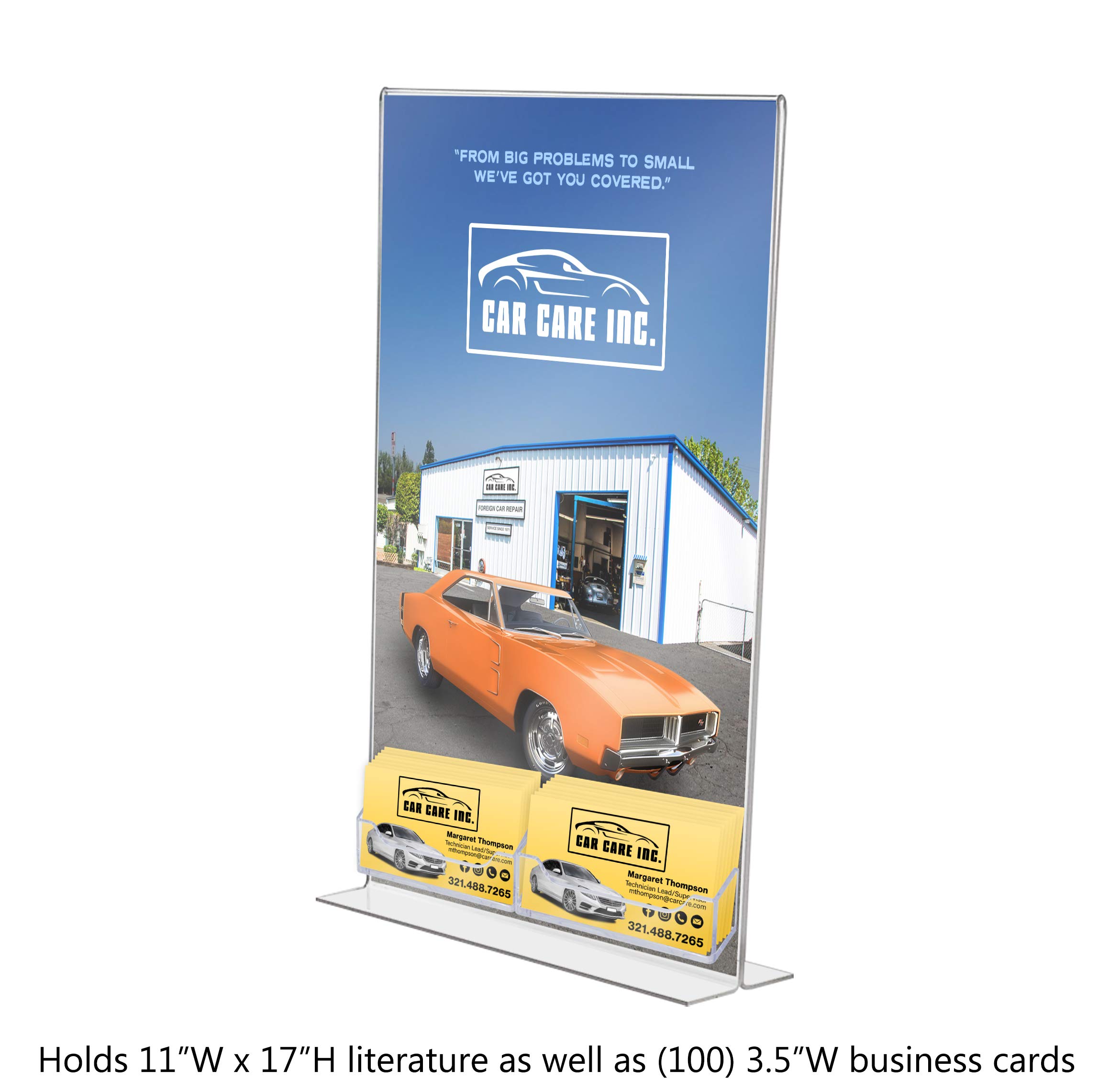 Large Acrylic Sign Holder for 11