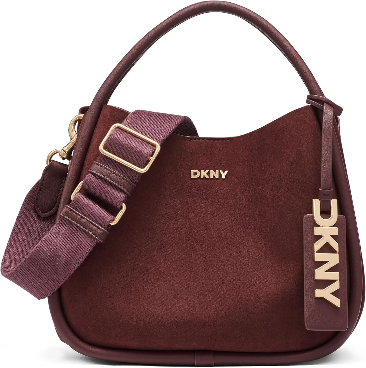 DKNY Women's Capri Medium Hobo Bag, Aged Wine, One Size