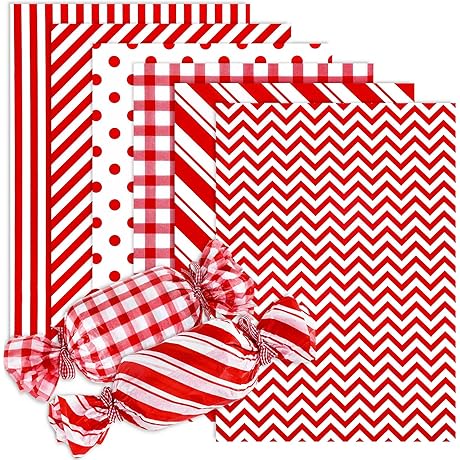 Whaline Christmas Plaid Tissue Paper