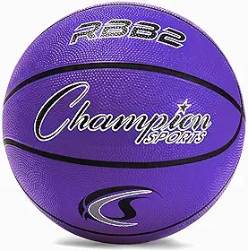 Champion Sports Bola de basquete de nylon com capa de borracha resistente oficial
