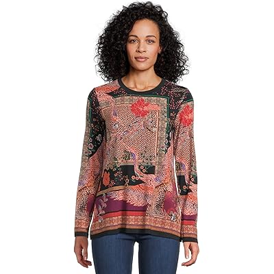 Johnny Was The Janie Favorite Long Sleeve Crew Neck Tee- Depo deponio