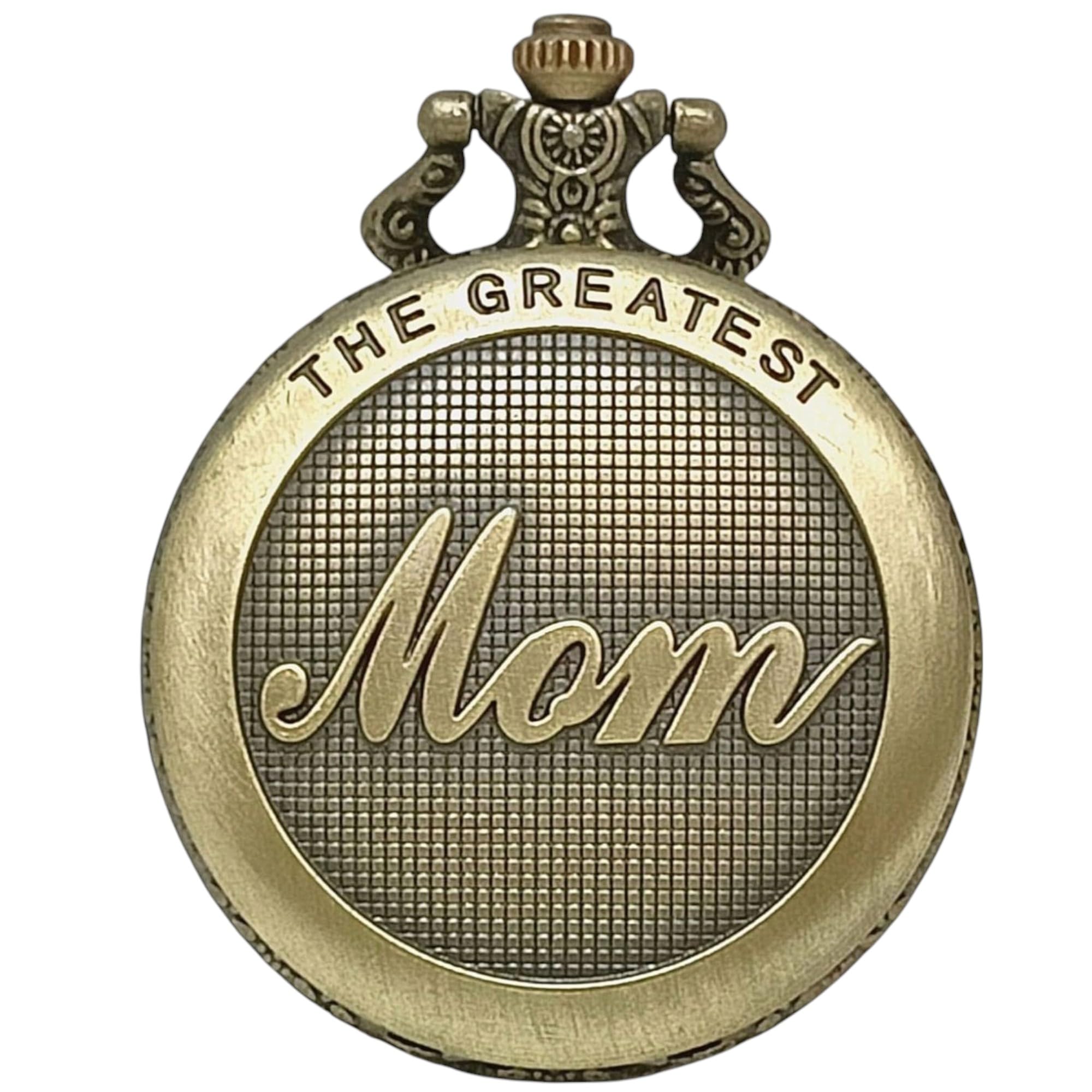 Elegant Engraved Pocket Watch for Mom � Unique Gift for Mother�s Day, Birthday, or Christmas I Engraved Pocket Watch I Mom Birthday Gift Ideas