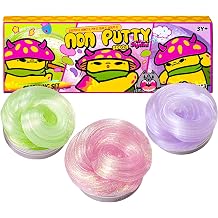 3 Pack Sparkling Set Putty Slime Kit - 1.58 oz*3 | Sensory Fidget Toys, Stress Relief, Glitter, Non Sticky, Party Favors for Kids, Birthday Gifts for Girls and Boys