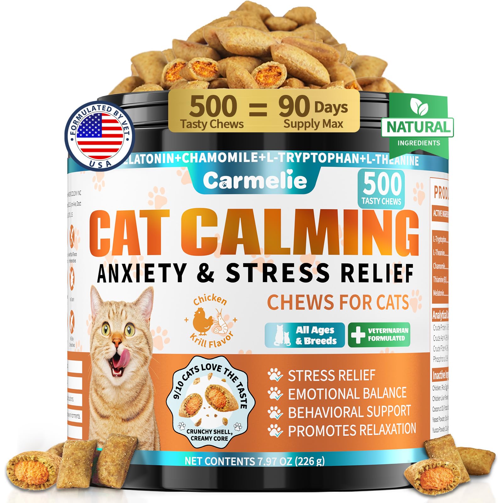 Carmelie Cat Calming Treats
