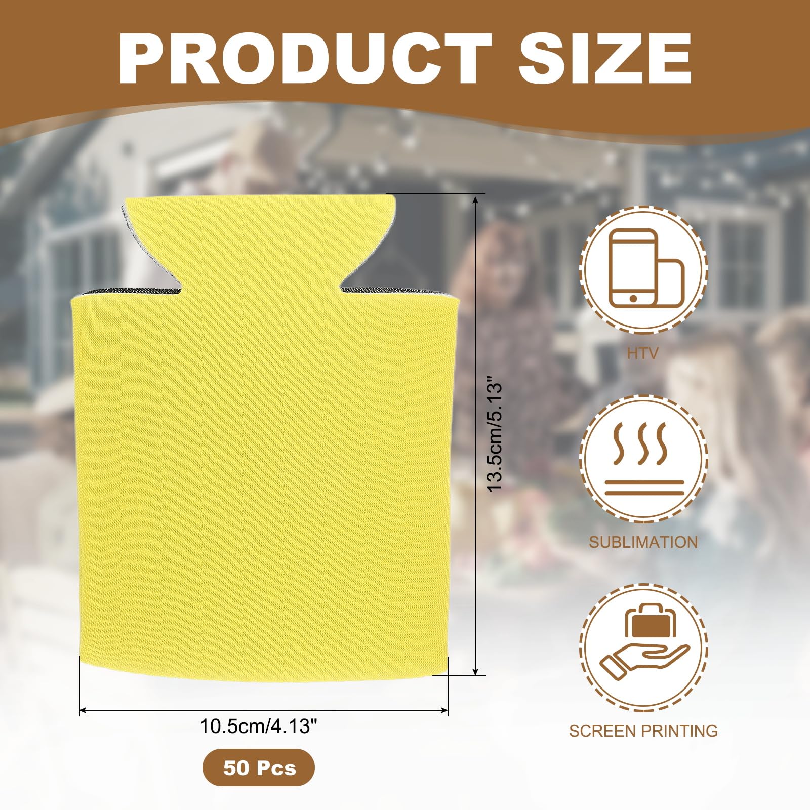 PATIKIL Blank Beer Can Cooler Sleeves - Image 2
