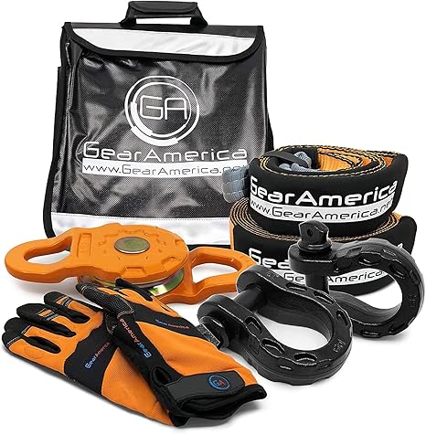 GearAmerica Off-Road Mega Recovery Kit - Ultimate 4x4 Winch Accessories