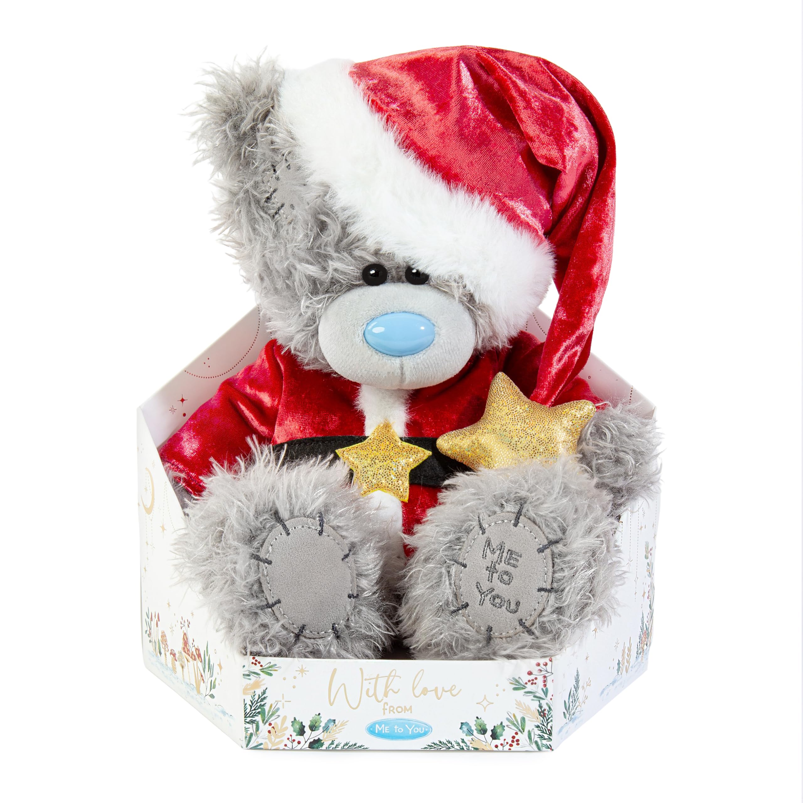 Me to You Tatty Teddy 19cm-High Cute Santa Bear In Luxury Gift Box - Signature Collection