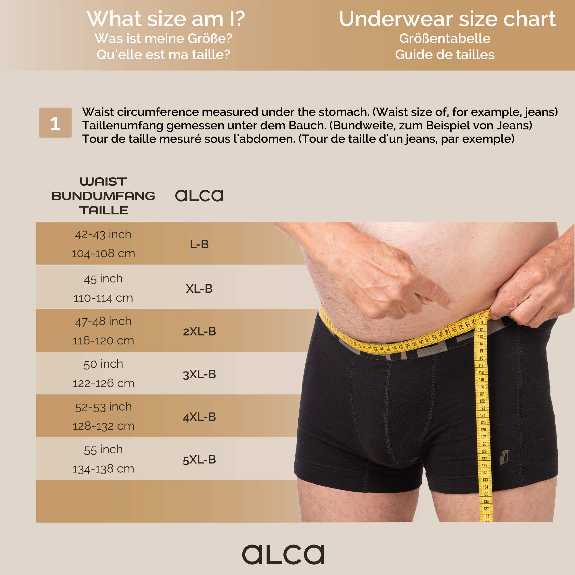 Pack de 2 bóxers Alca para Hombre. Los Calzoncillos bóxer Que se Ajustan Perfectamente a un tamaño de Vientre más Grande.
