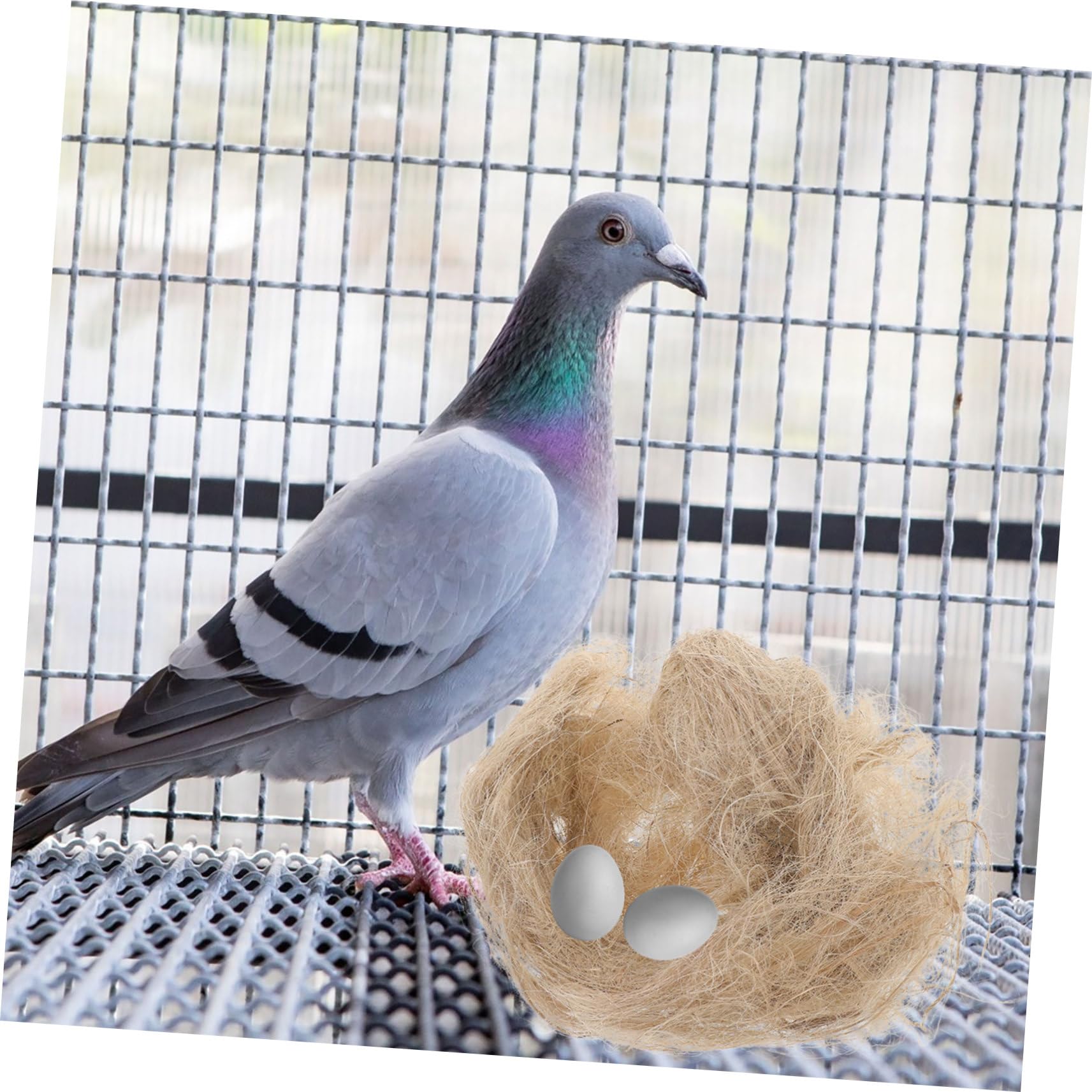 COLLBATH Natürliches Jute Vogelnistmaterial Für Innen- Und Außenbereich Weiches Nistfüllmaterial Für Warme Vogelnester Im Winter Nistkastenzubehör Für Wildvögel Und Papageien