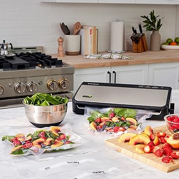 FoodSaver FM2435 Manual Food Vacuum Sealer System, Black