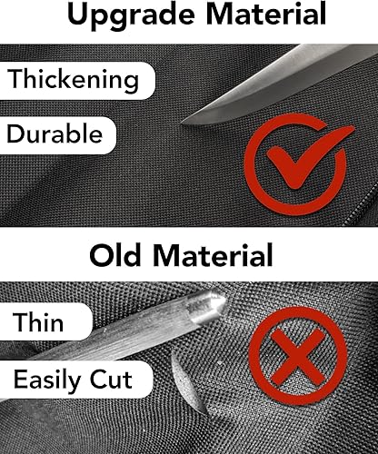 Miniatura 2 de Rollo de cuchillos, bolsa de 5 bolsillos para cuchillos de chef, bolsa para cuchillos, estuche de nailon portátil para chef, bolsa de viaje, azul