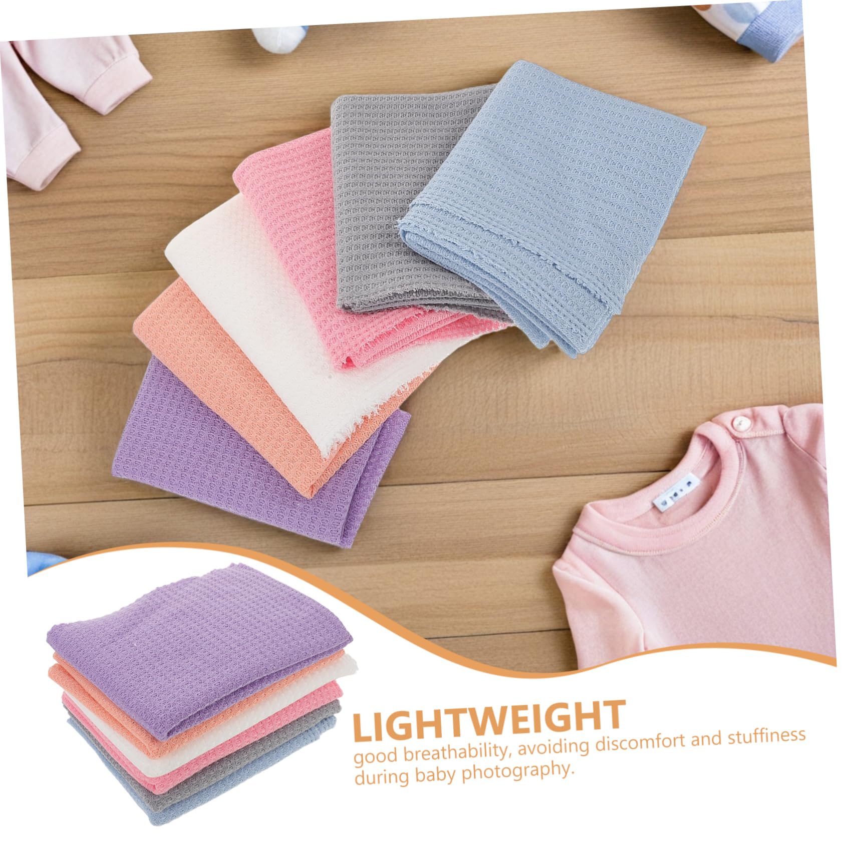 6stücke Babydecke Für Fotografie Babytragetücher Dehnbares Wickeltuch Requisiten Neugeborenenfotos Fotorequisiten Für Babymädchen Wickeldecke Für Kleinkinder Elastische