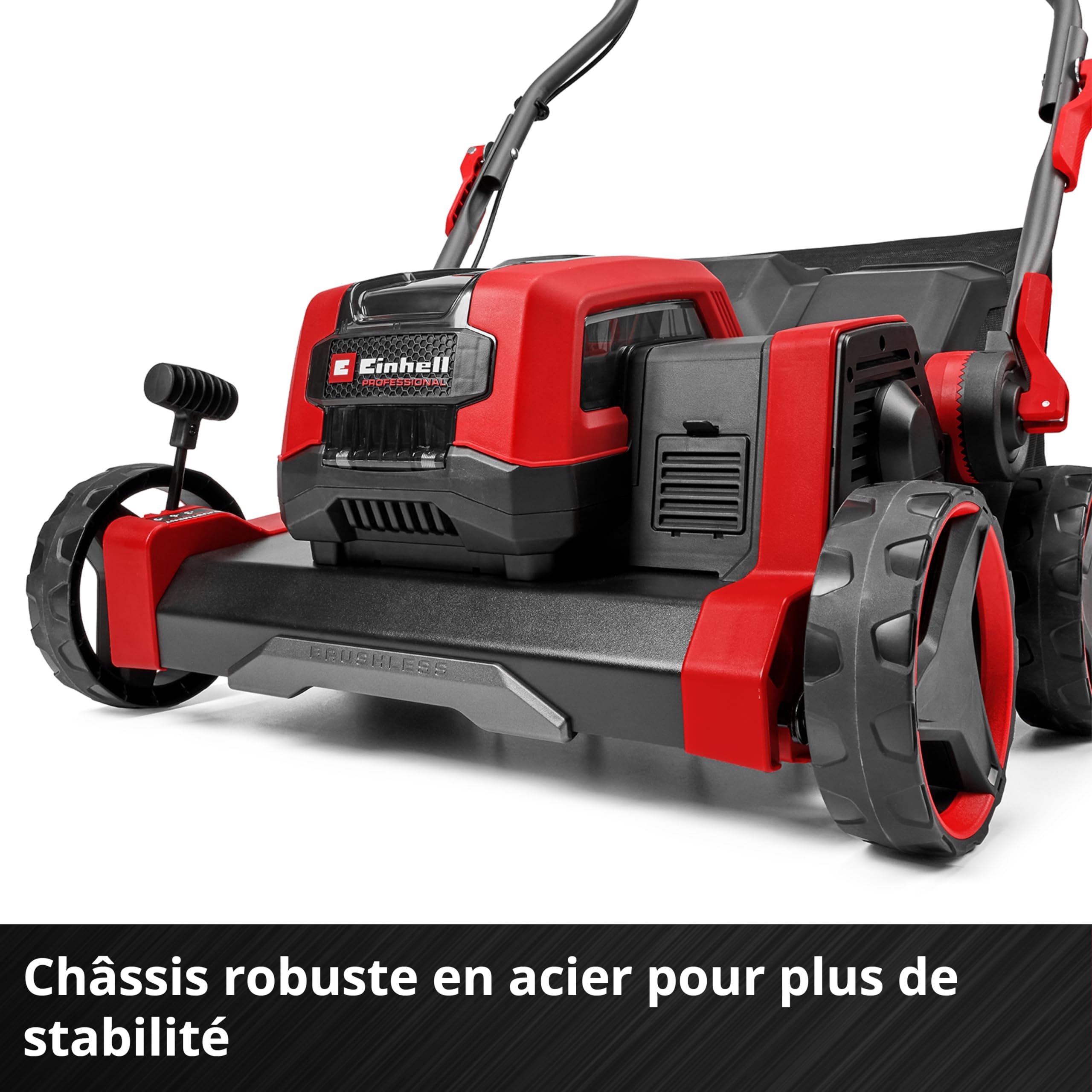 Einhell Professional Scarificateur-aérateur sans fil GP-SA 36/40 Li BL-Solo PXC (36 V, largeur de travail 40 cm, sans charbon, max. 1100 m², avec rouleau aérateur et rouleau à lames, sans batterie)