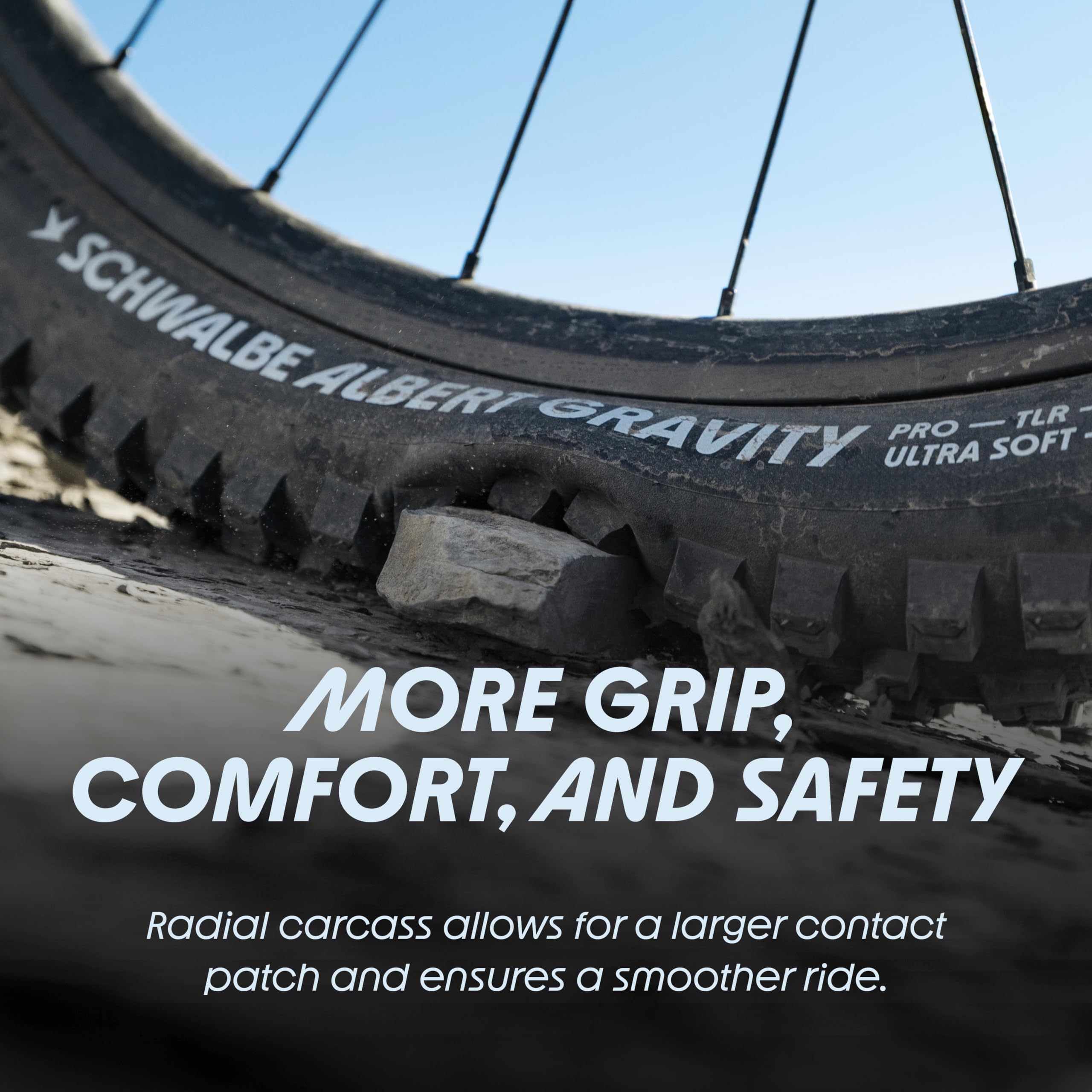 Schwalbe Opony rowerowe Albert – opony rowerowe do rowerów górskich E MTB i rowerów górskich z technologią radialną – Gravity Pro/Trail Pro