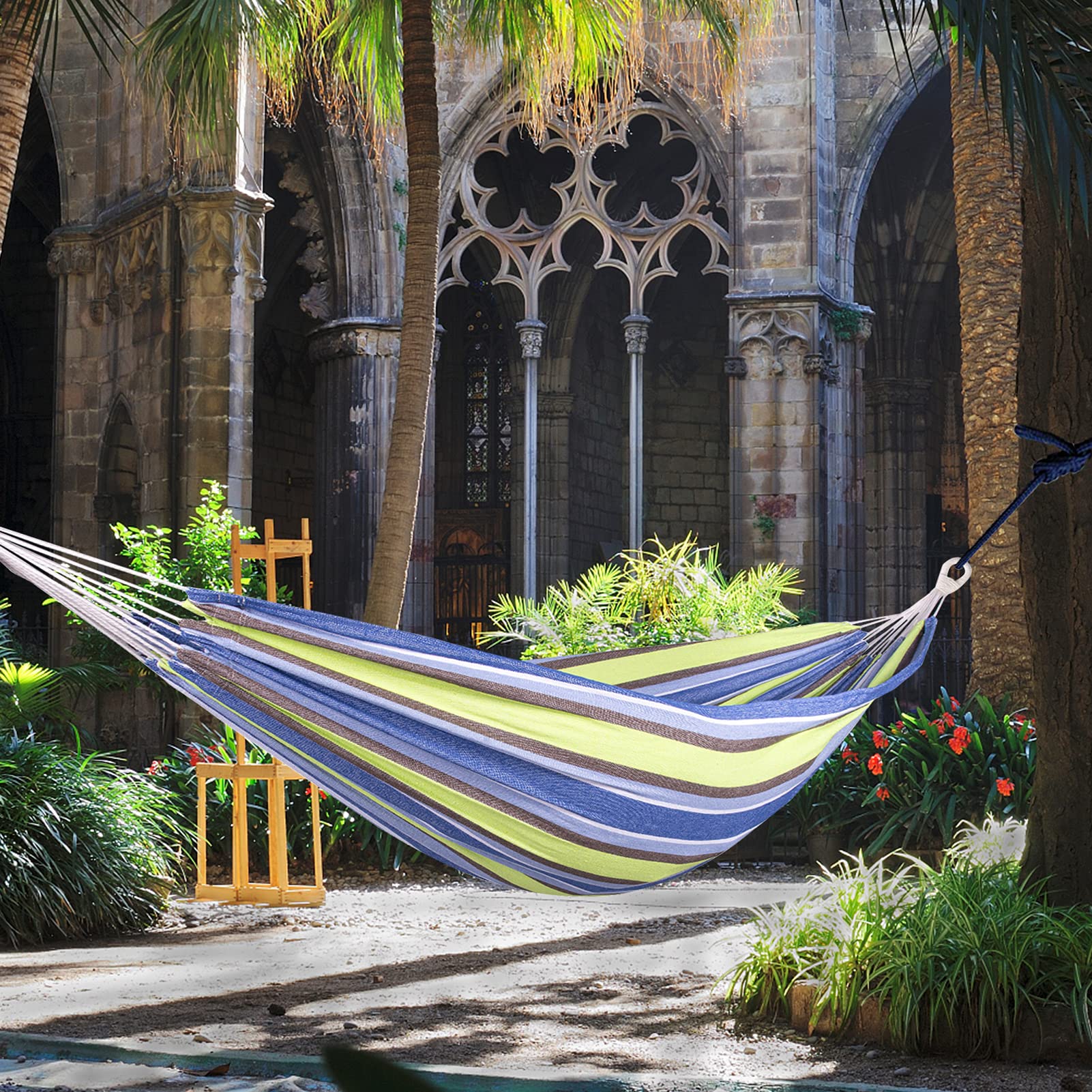 Amazon.com: TDP-N5 Double Cotton Hammock with Hanging 2 Person