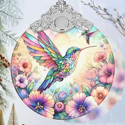 Miniatura 23 de Adorno de Navidad de dragón volador de vidrieras, decoración del hogar, decoración de árbol, idea de intercambio de regalo Dragón volador,Hada