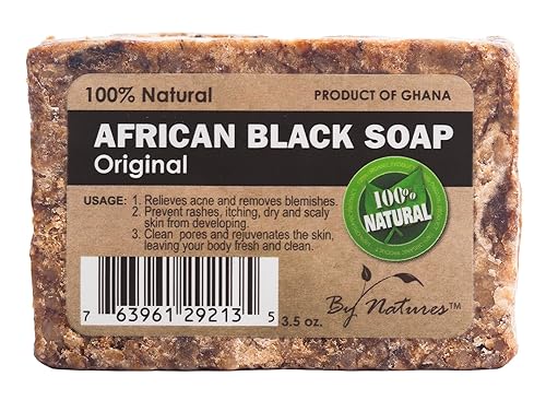 Miniatura 1 de Jabón negro africano 100% natural, original, 3.5 onzas (paquete de 1)