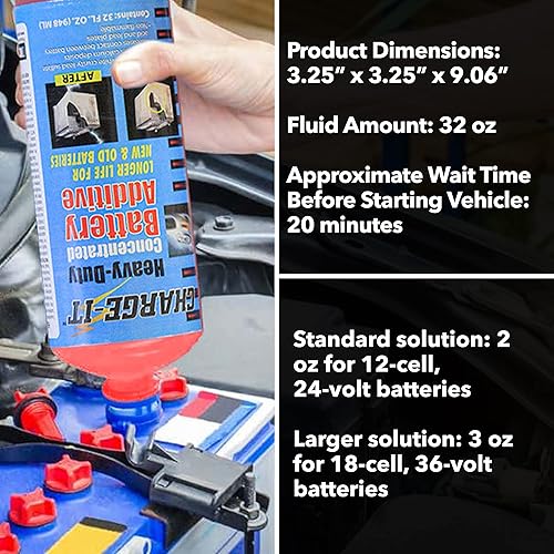 Miniatura 6 de Charge-It aditivo concentrado para batería, 32 onzas