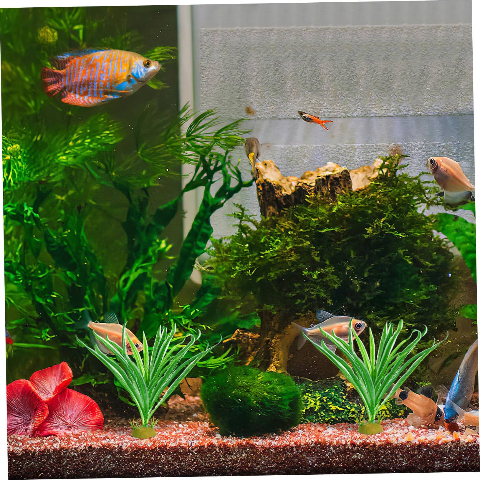 DOITOOL 6piezas Artificiales para Terrario De Reptiles Decoración Natural para Hábitats De Anfibios y De De Lifelike