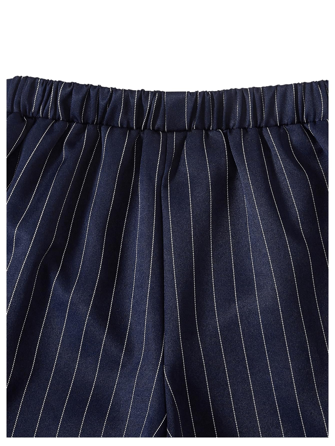 Floerns Completo da ragazza in 2 pezzi elegante a righe senza maniche gilet e pantaloni lunghi elastici casual