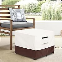 Vista 96 de Funda impermeable para mesa de centro para exteriores, rectangular para mesa auxiliar pequeña, para exteriores, rectangular, impermeable, 48 x 28 x