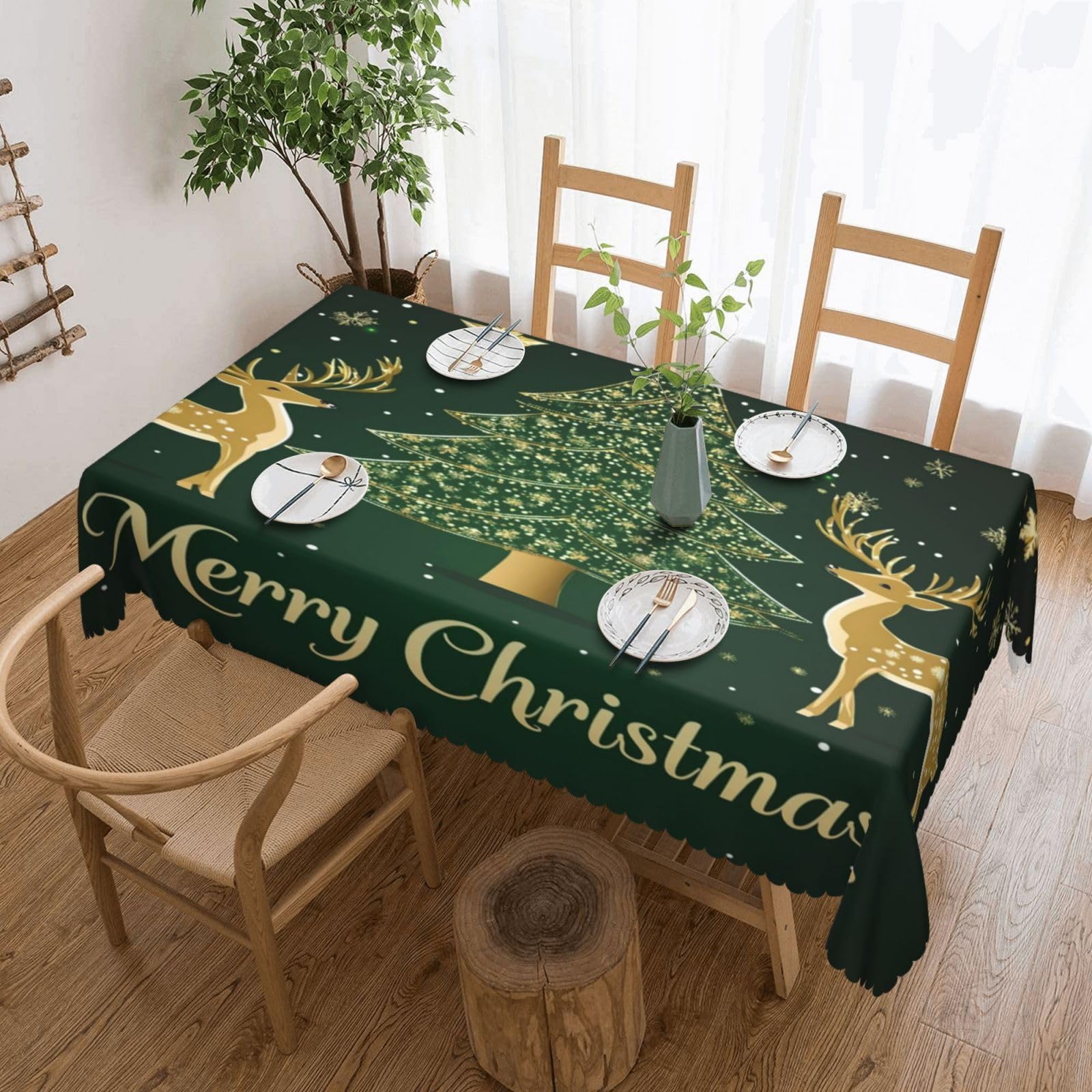 Nappe Noël déperlante et facile d'entretien pour le jardin