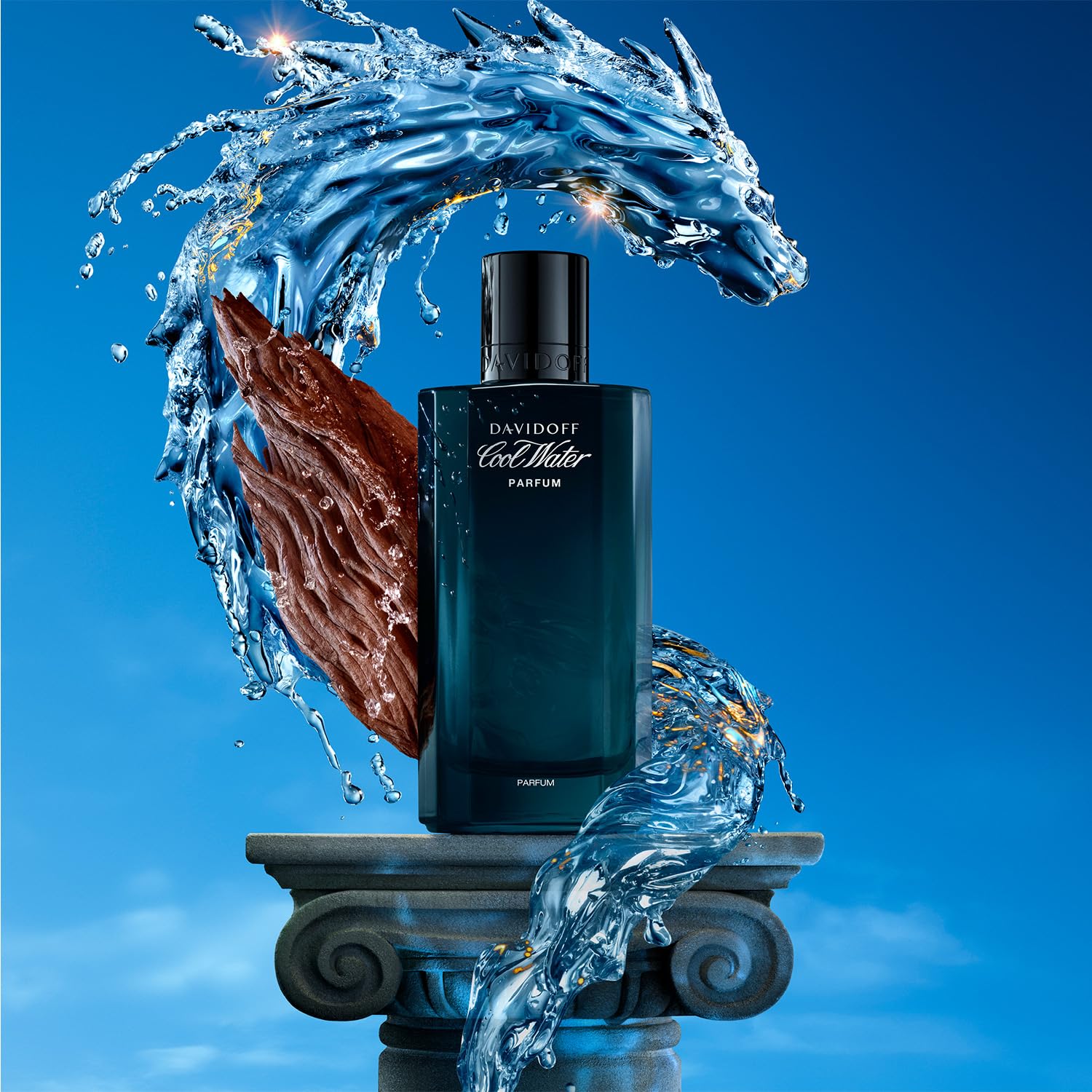 Davidoff Cool Water Parfum – Fougère-Duft für Herren – Mit rosa Pfeffer, Vetiver und Sandelholz – Langanhaltender Duft