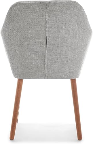 Miniatura 6 de Elle Decor Roux Mid-Century - Sillón decorativo para sala de estar, sofá suave, tapizado de tela de lino
