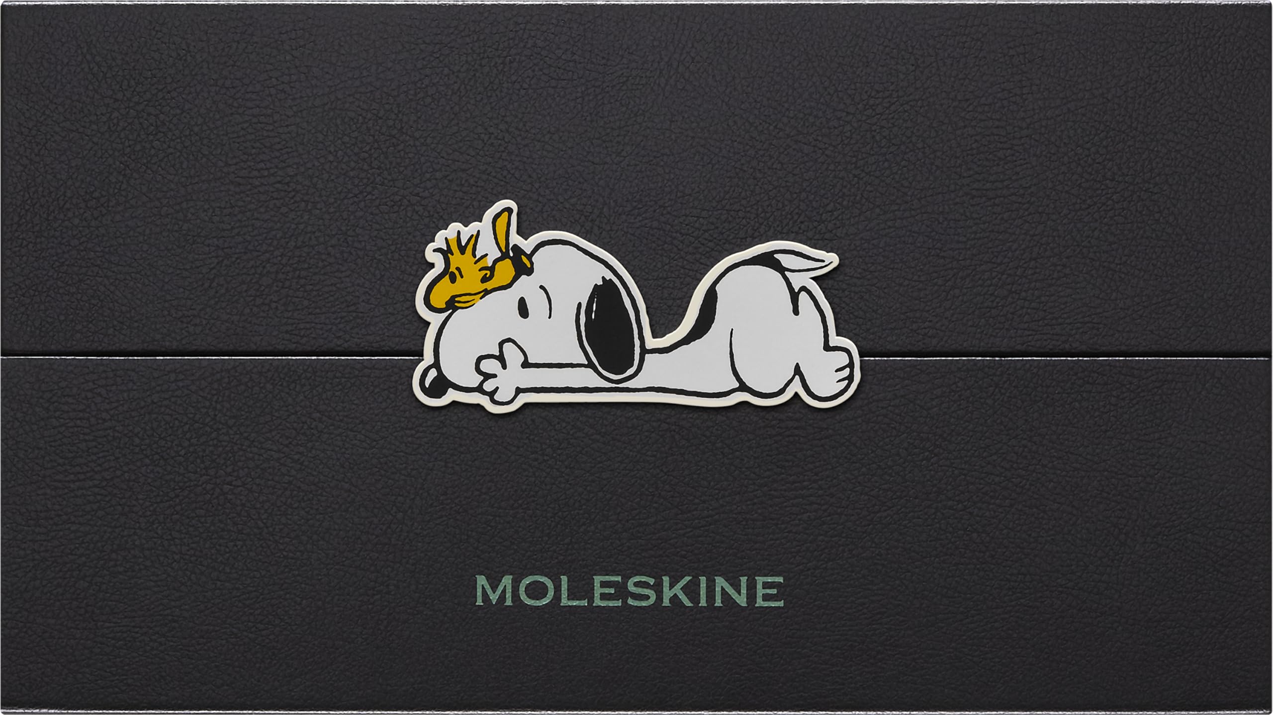 Moleskine Peanuts Sammlerbox limitierte Ausgabe, Notizbuch Hund L/A5, liniert, fester Einband, Cahier L/A5, liniert, weicher Einband, Mäppchen, Sticky Notes
