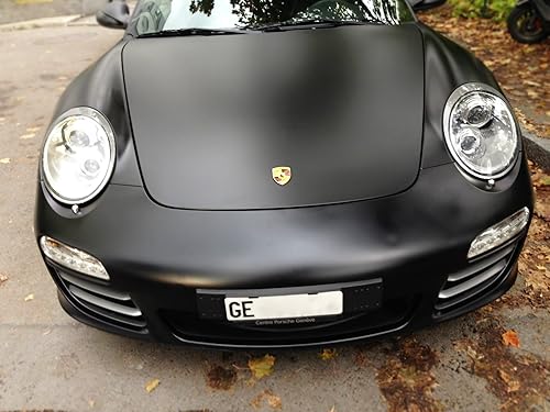 Miniatura 2 de VViViD Película adhesiva de vinilo para envolver, con liberación de aire, color negro mate (60 x 120 pulgadas152.4 x 304.8 cm, rollo extragrande)