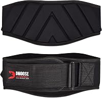 DMoose Fitness súlyemelő öv önzáró rendszerrel - Neoprén erőemelő derékpánt férfiaknak és nőknek - Fekete edzőöv CrossFit és testépítés támo 1