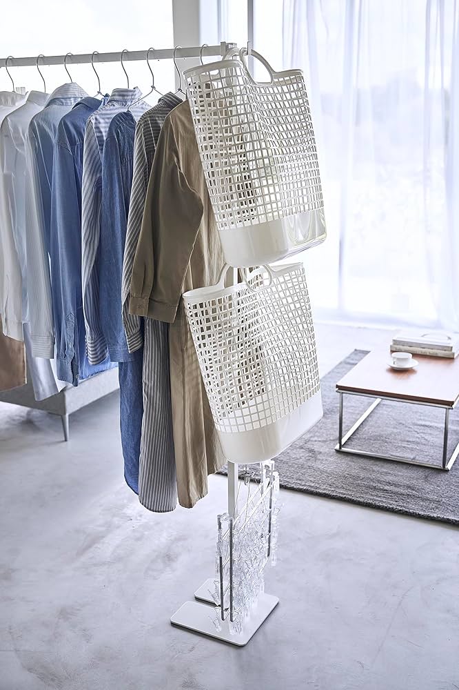 Amazon.co.jp : tower 折り畳み室内物干し タワー 山崎 実業 ホワイト