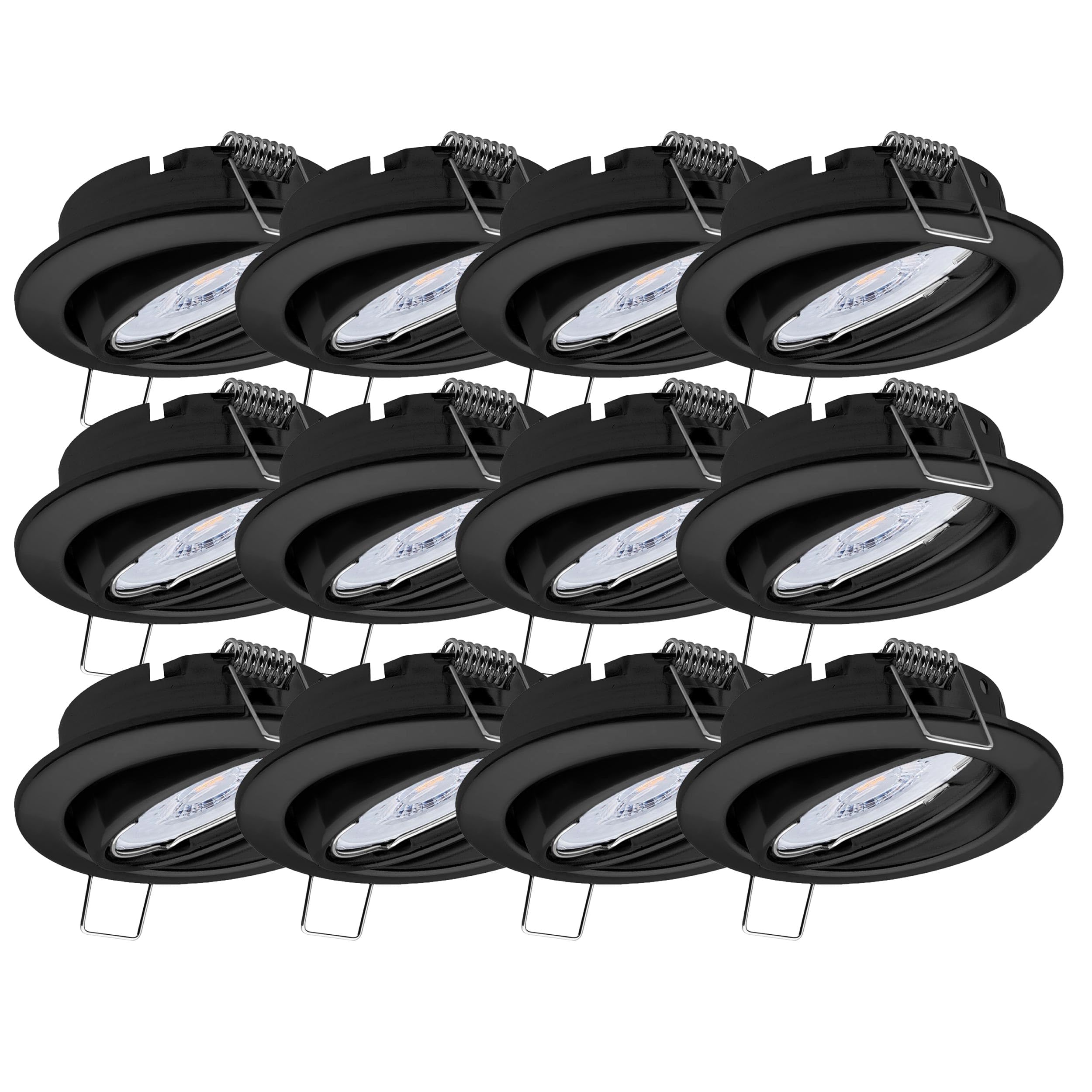 Oktaplex 12er Set Dijon Einbaustrahler LED 230V schwenkbar ultra flach 22mm