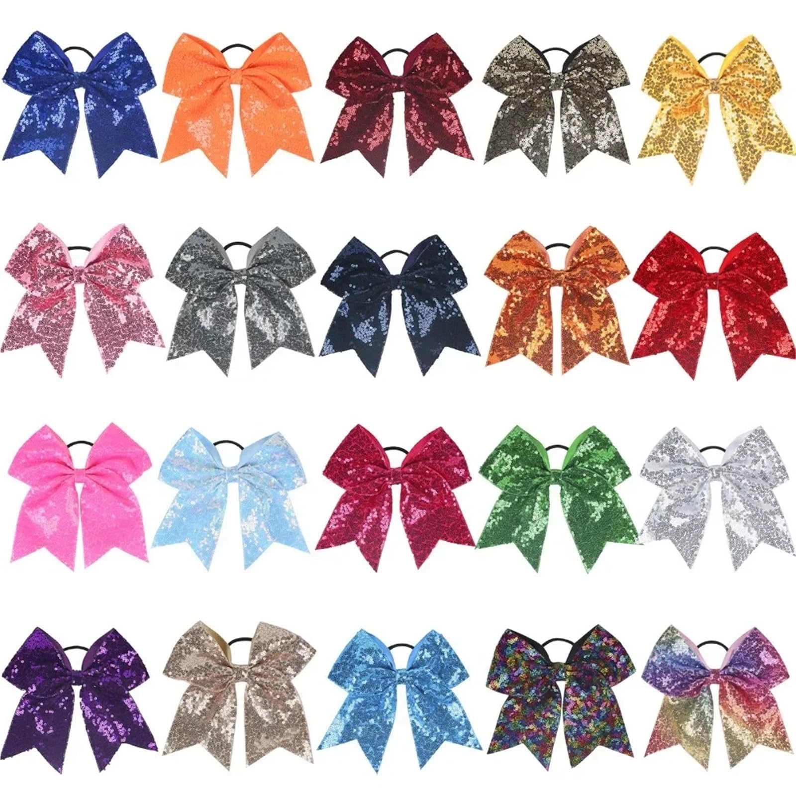 10 Uds. Pinzas for el cabello con cinta de grosgrain sólida for lazos for 18 * 19cm lazo cuentas lentejuelas(Color 14)