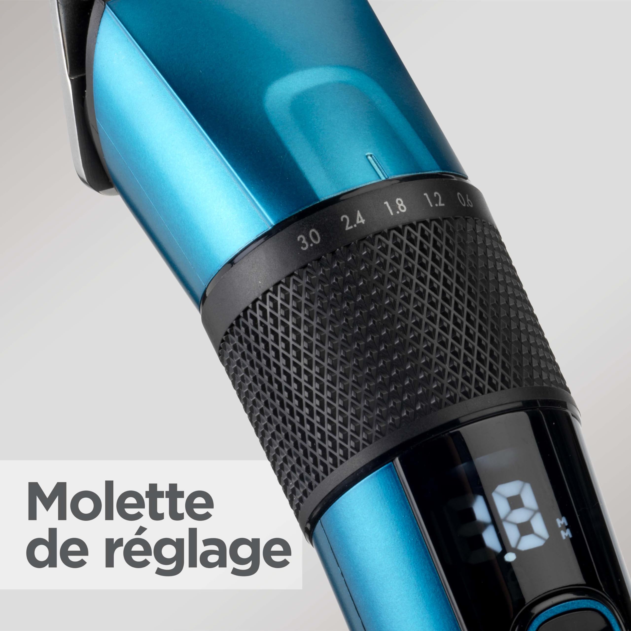BaByliss Tondeuse cheveux avec lame en acier japonais - Batterie lithium, autonomie de 160 minutes, Charge complète en 3 heures, Étui de rangement rigide inclus, Noir, E990E
