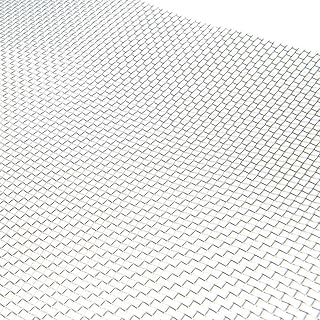 TIMESETL 304 Stainless Steel Woven Wire Mesh - 12" X 24" (30cmX60cm) - 10 Mesh Garden Fence Mesh Rodent Mesh Screen Mesh Metal Mesh Cabinets Wire Mesh Window Screen Mesh