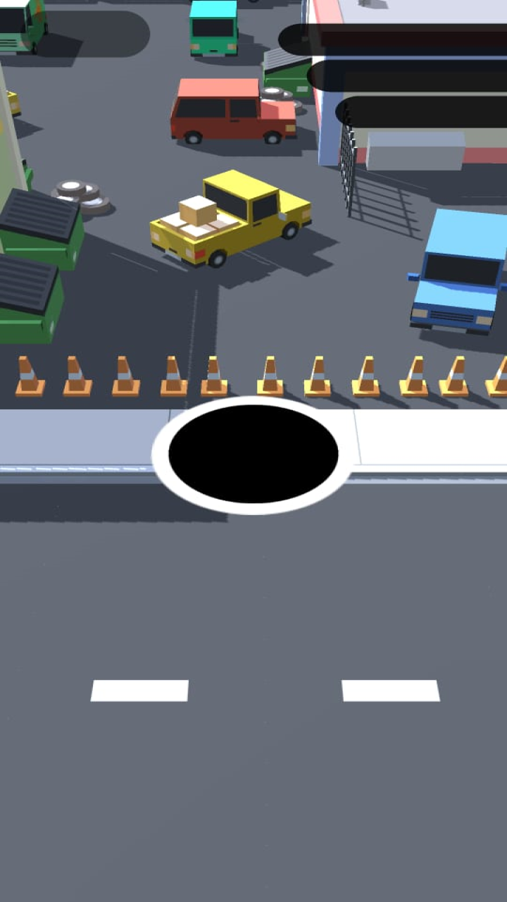 ラッシュ ブラックホール パズル: マルチプレイヤー IO ゲーム カー