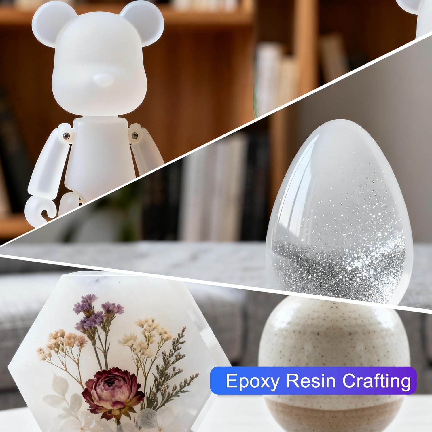 White Macaron Mica Powder,Neon Pigment Powder, Bright Color Mica Powder for Epoxy Resin,Skin,Nail Art,Soap Making,Eyeshadow,Painting,Slime,DIY Crafts,Jewelry,tie dye,and Candle(50g/1.7oz) - Image 3