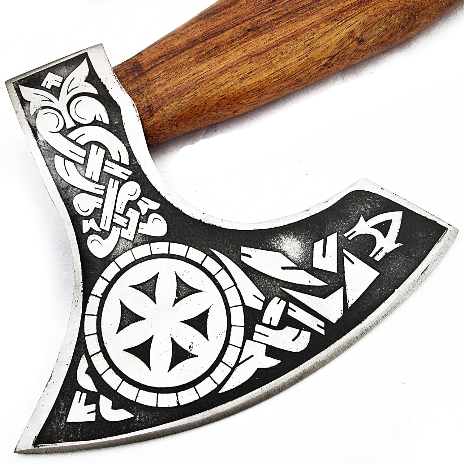 Splitting Axe Camping Chopping Hatchet Viking Tomahawk Battle Hunting Outdoor 9963