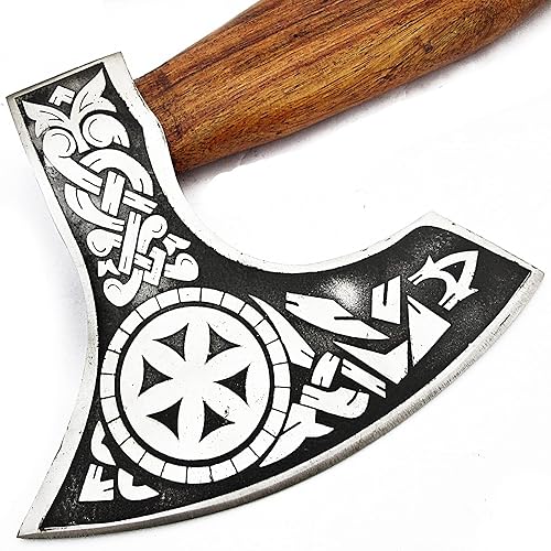 Miniatura 6 de AX-9963 Viking Barbudo Camping Hacha de hacha para dividir